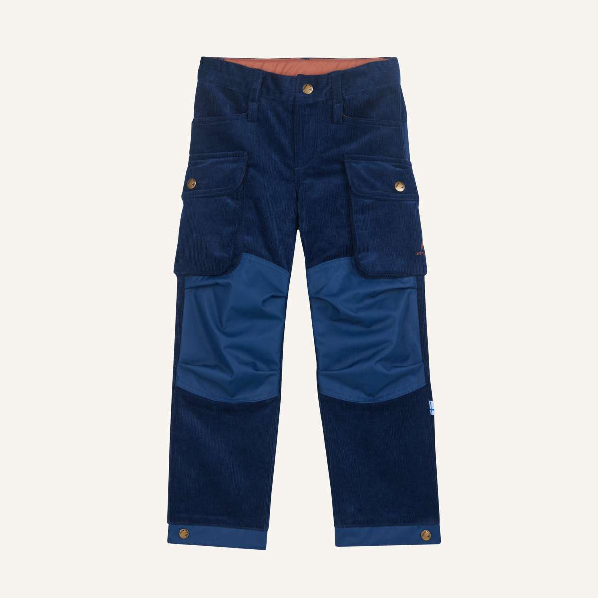 KOSKI – Corduroy trousers with patch pockets and reinforced buttocks and knees