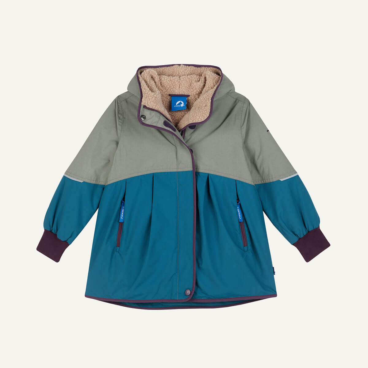 AINA MUKKA – Mädchen Winterjacke mit Teddyfutter