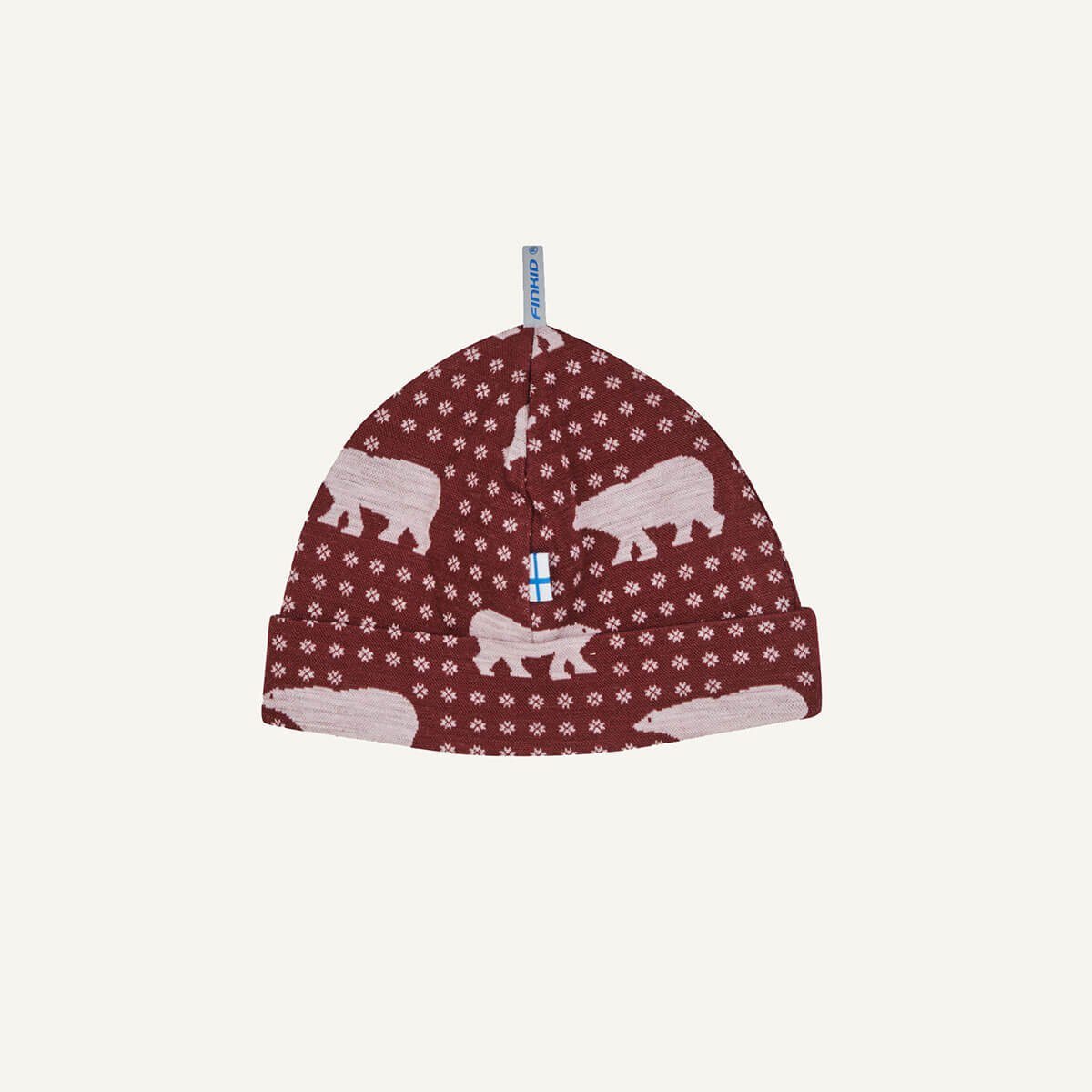 HITTI NORDIC – Wool beanie with bear pattern
