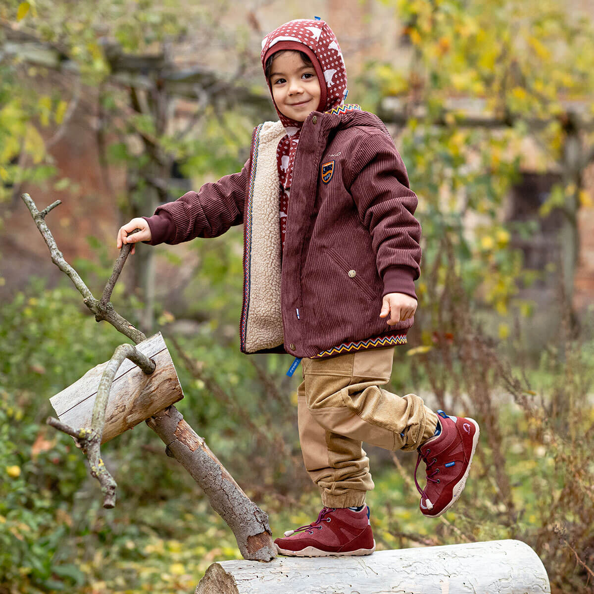 JUURI CORD corduroy jacket – reversible & waterproof| finkid®