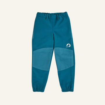Jogginghose KOIVU SHELL in Blau mit Bündchen und Kontrast-Panel an den Knien