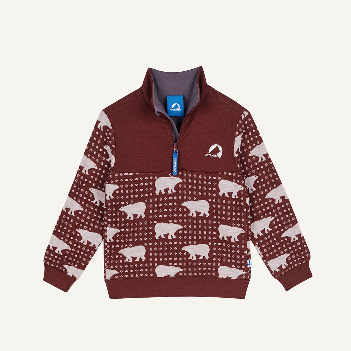 MASI NORDIK – Wool sweater with bear pattern