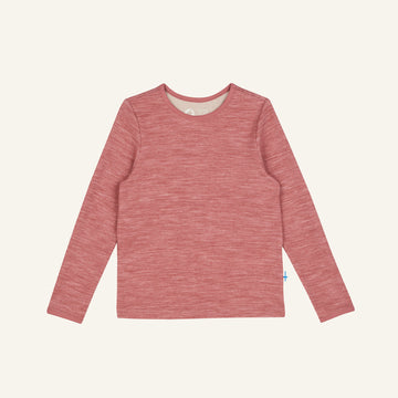 TAAMO SOFT Langarmshirt in meliertem Rosa
