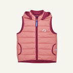 Steppweste VANULI mit Kapuze, rosa und bordeaux
